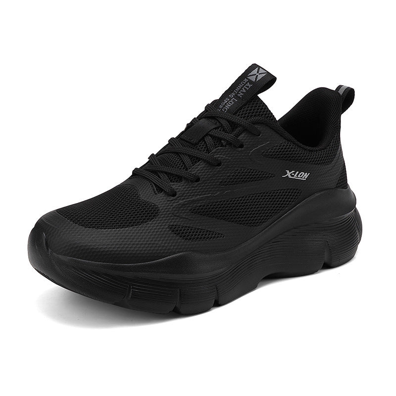Damen nan modische Volumen-Sneaker mit atmungsaktivem Mesh, verstärkenden Overlays und extra gedämpfter Keilsohle Echo Archiv