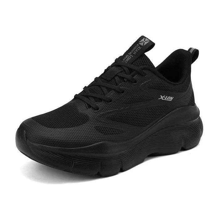 Damen nan modische Volumen-Sneaker mit atmungsaktivem Mesh, verstärkenden Overlays und extra gedämpfter Keilsohle Echo Archiv
