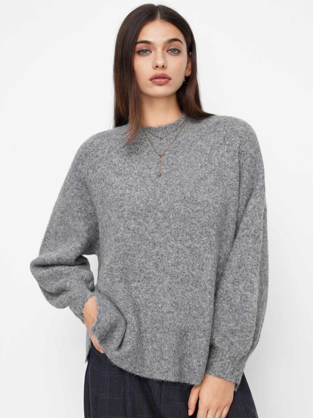 Damen Bequemer Oversized Pullover Echo Archiv