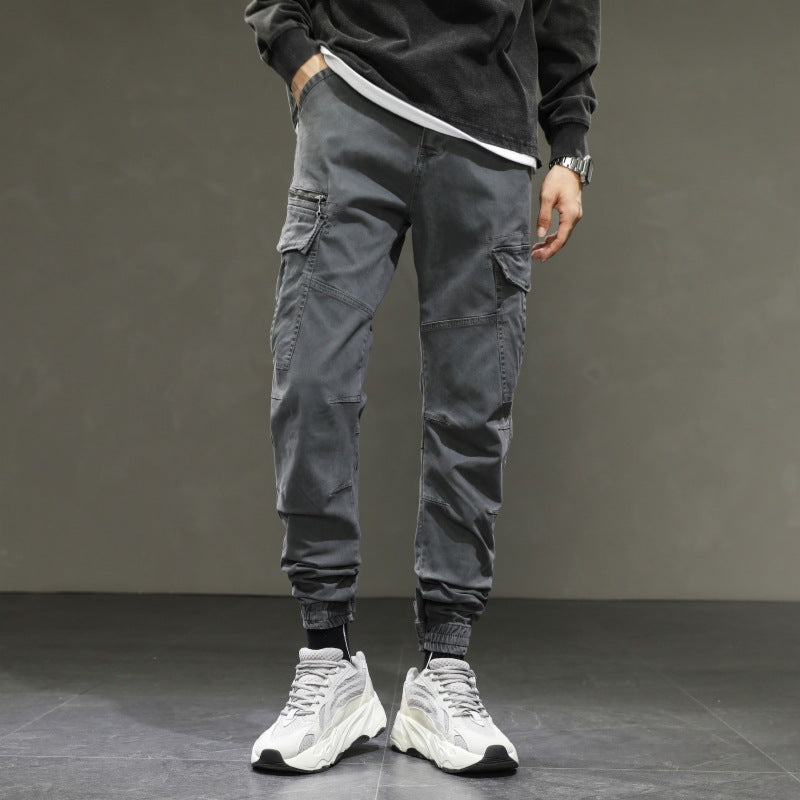 Herren moderne Cargohose mit elastischem Bund und praktischen Taschen Echoarchiv