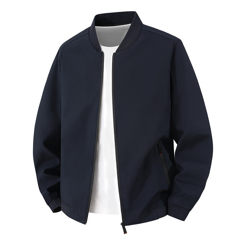 Herren Leichte Bikerjacke mit Stehkragen Echo Archiv