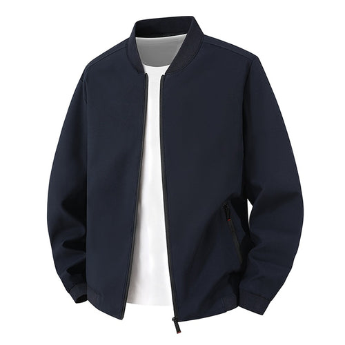 Herren Leichte Bikerjacke mit Stehkragen Echo Archiv