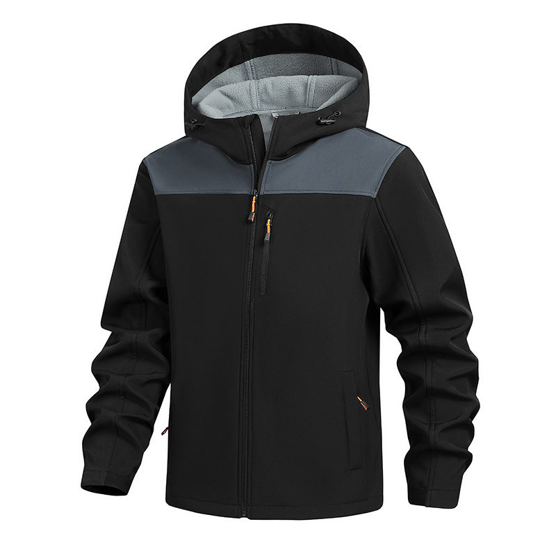Herren Funktionsjacke mit praktischen Reißverschlusstaschen und verstellbarem Kapuzensystem Echoarchiv