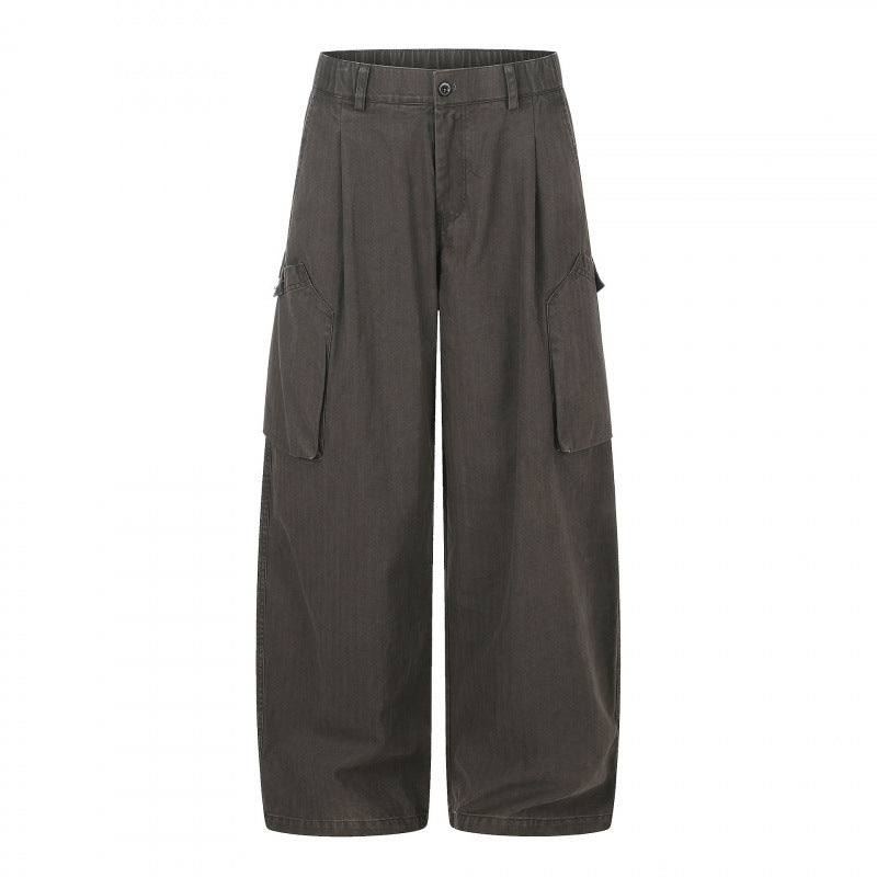 Damen weite Cargo‑Culottehose mit hoher Taille, aufgesetzten Klappentaschen und lässiger Cropped‑Silhouette Echo Archiv