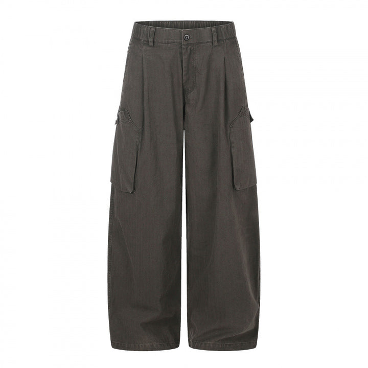 Damen weite Cargo‑Culottehose mit hoher Taille, aufgesetzten Klappentaschen und lässiger Cropped‑Silhouette Echo Archiv