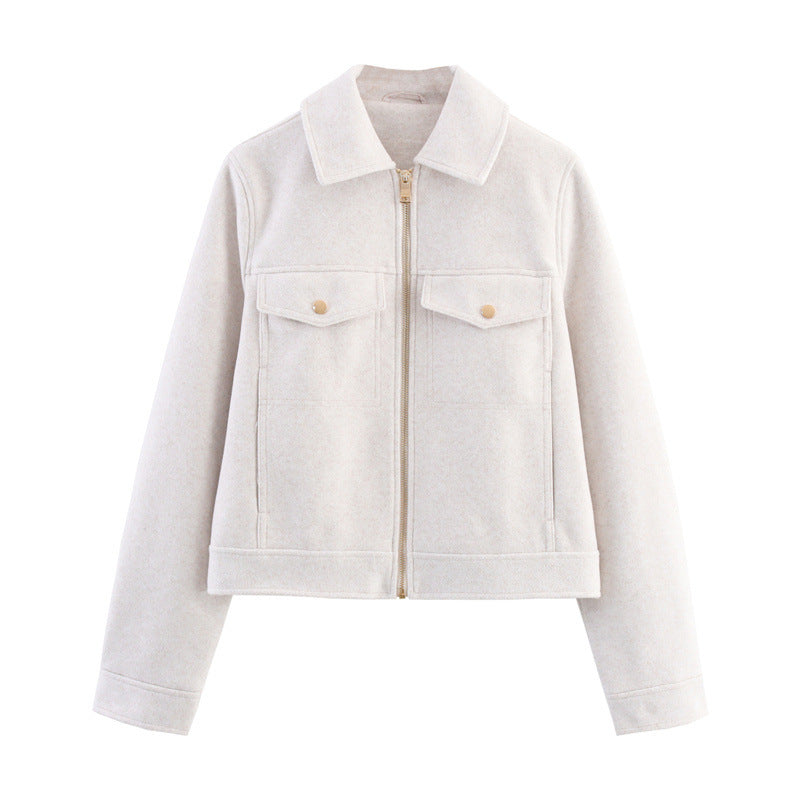 Damen Leichte wattierte Windjacke mit Stehkragen und Polka‑Dot‑Print Echo Archiv