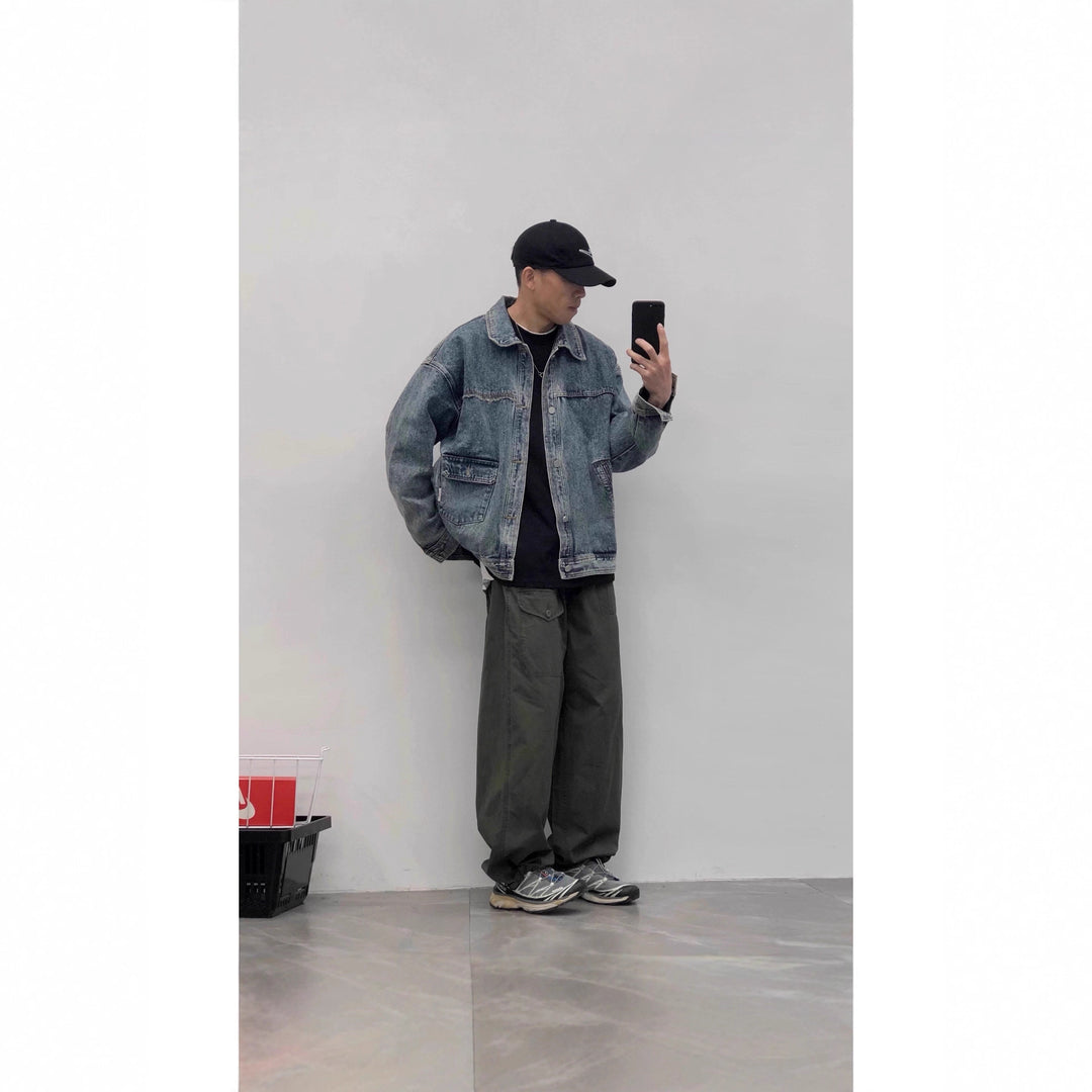 Herren Modische Denim-Jacke Echoarchiv
