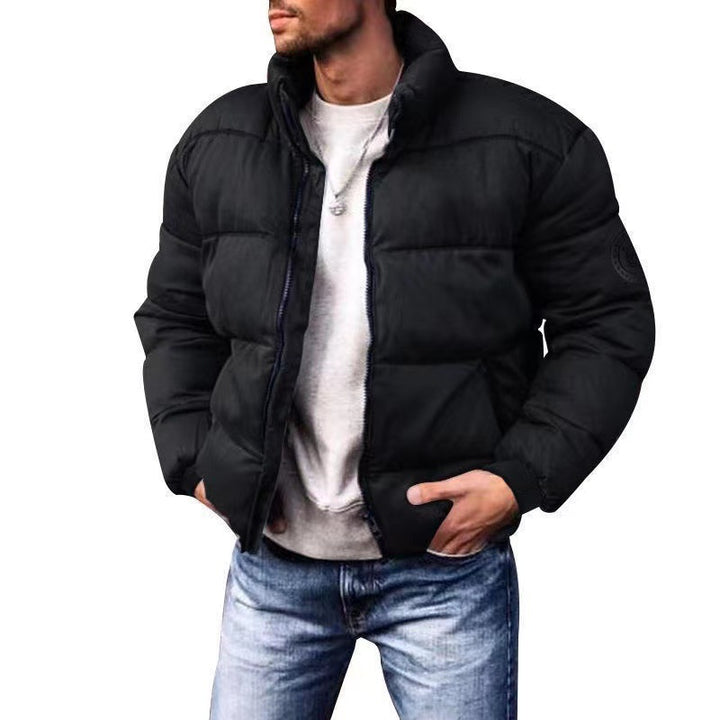 Herren nan wattierte Steppjacke mit hohem Stehkragen, Thermofüllung und elastischen Bündchen Echo Archiv
