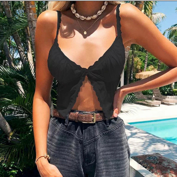 Damen Verführerisches Spitzen-Bustier mit zarten Rüschen Echo Archiv