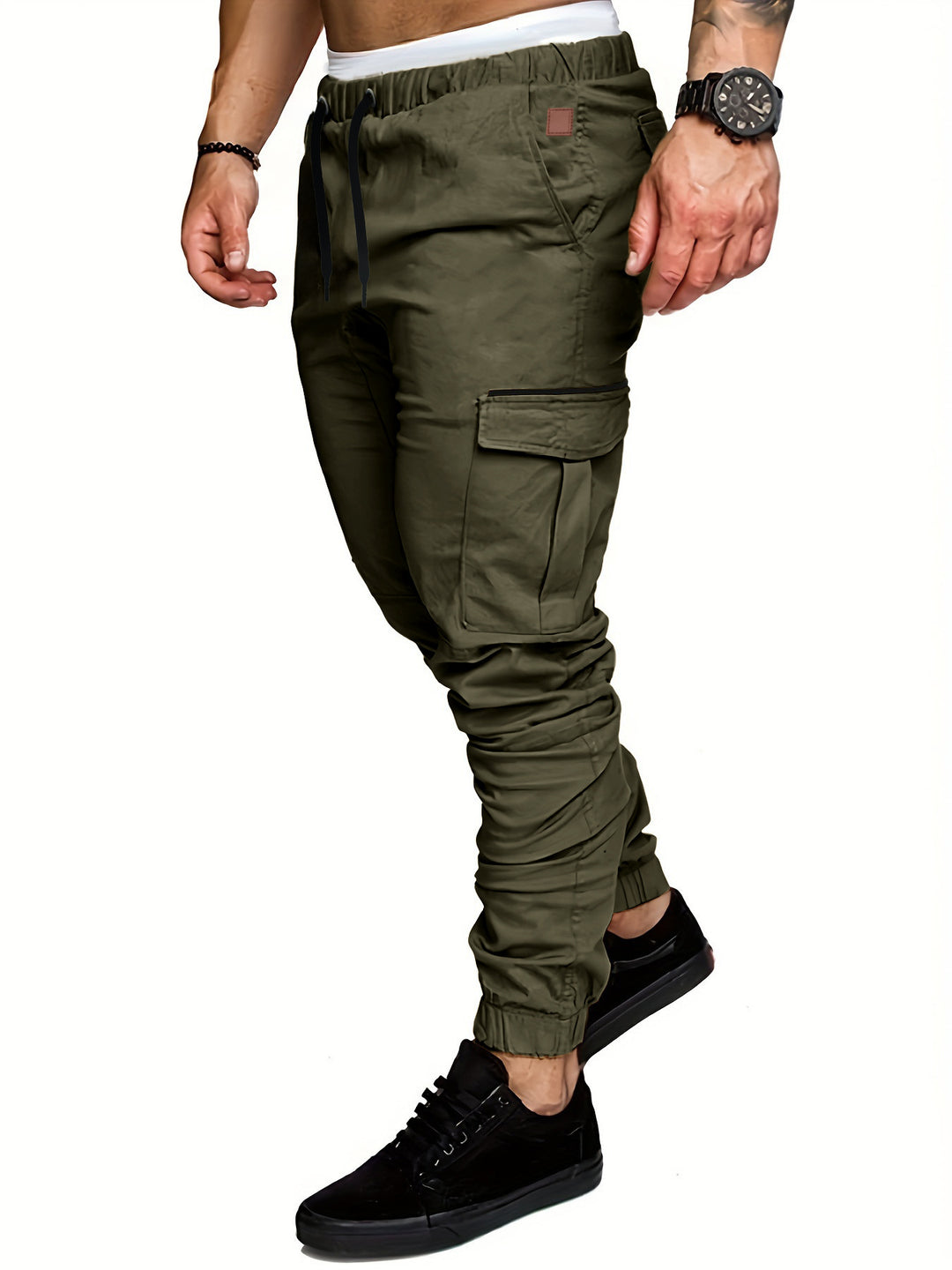 Herren Cargo-Hose mit elastischem Bund und praktischen Taschen Echoarchiv