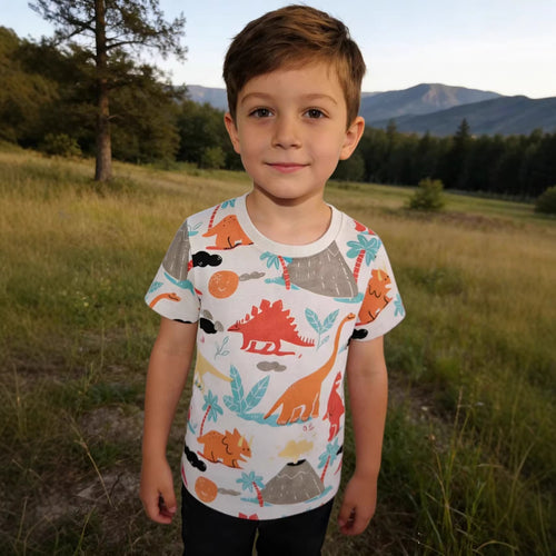 Jungen T-Shirt mit lebhaftem Dinosaurier-Motiv Echo Archiv