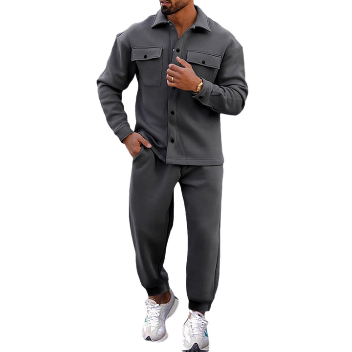 Herren bequeme Sweatjacke und Jogginghose Set Echoarchiv