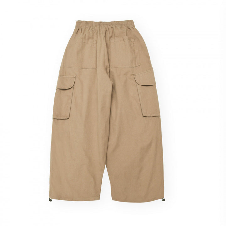 Unisex Weite Cargo-Hose im Cropped-Utility-Stil mit Tunnelzugbund und großen Klappentaschen Echo Archiv