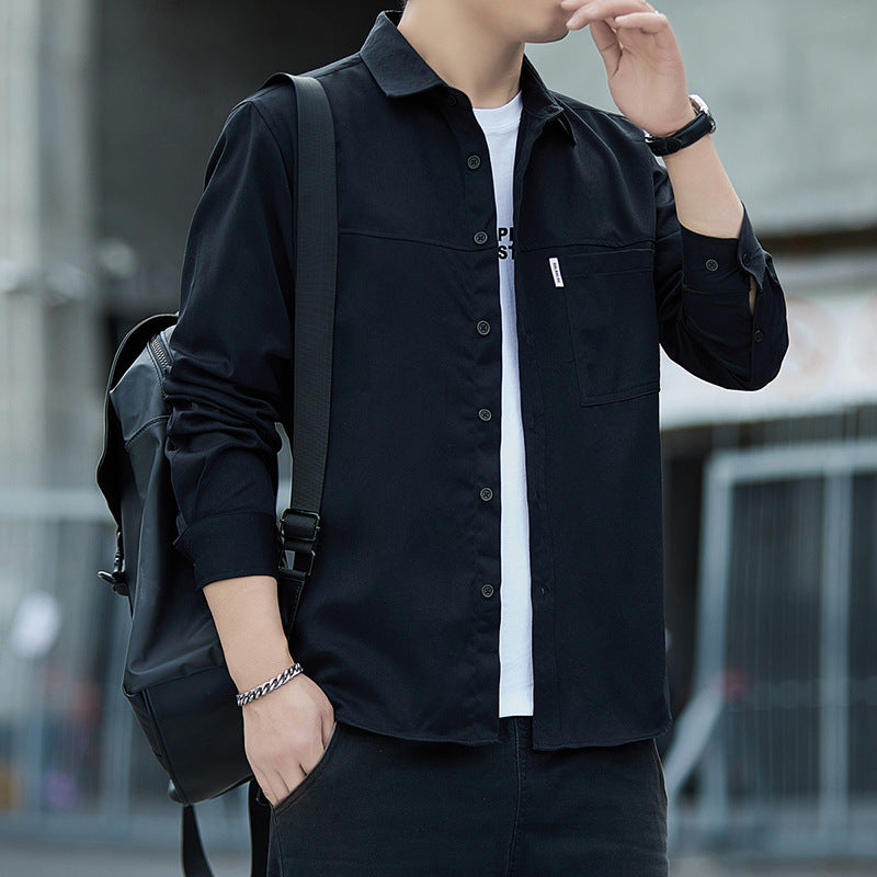 Herren lässige Overshirt-Jacke mit praktischen Taschen Echoarchiv