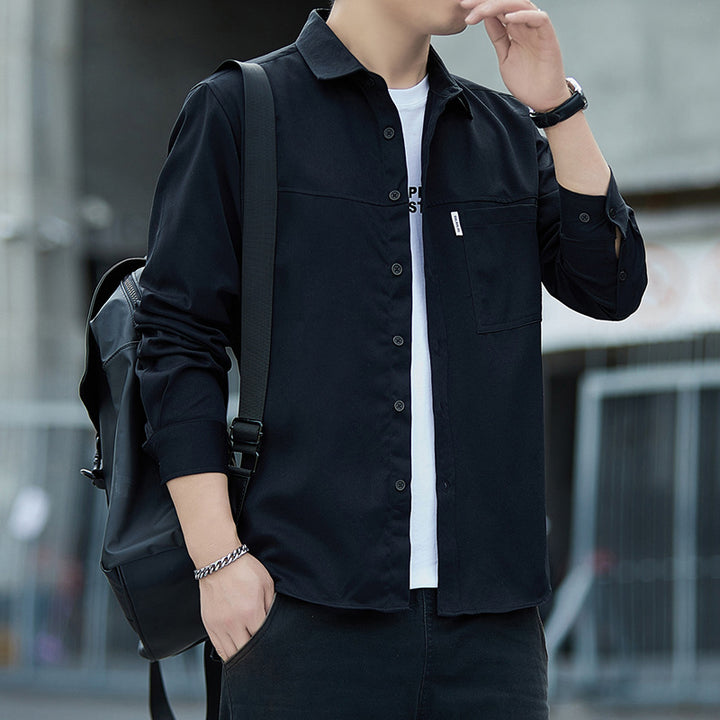 Herren lässige Overshirt-Jacke mit praktischen Taschen Echoarchiv