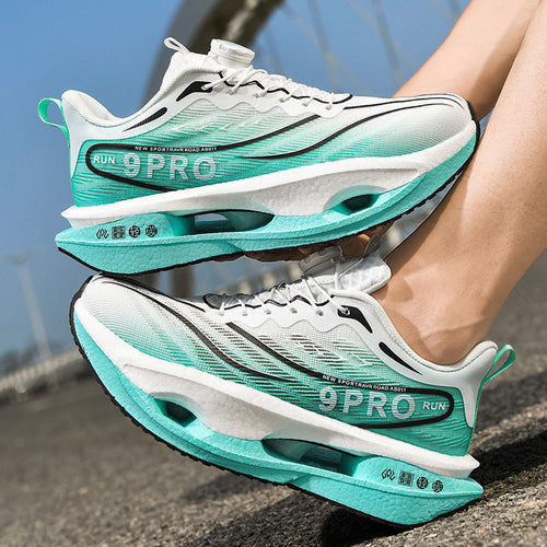 Unisex gedämpfte Performance-Laufschuhe mit Hohlkern-Plateausohle und Drehverschluss – Norré
