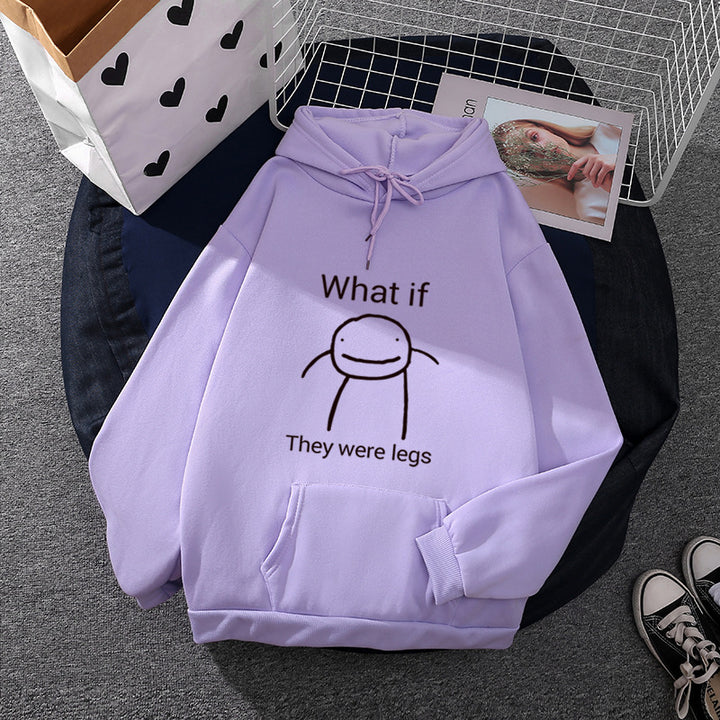 Damen Kapuzenpullover mit minimalistischer Grafik, lockerer Oversize-Passform und Kängurutasche – Auréline
