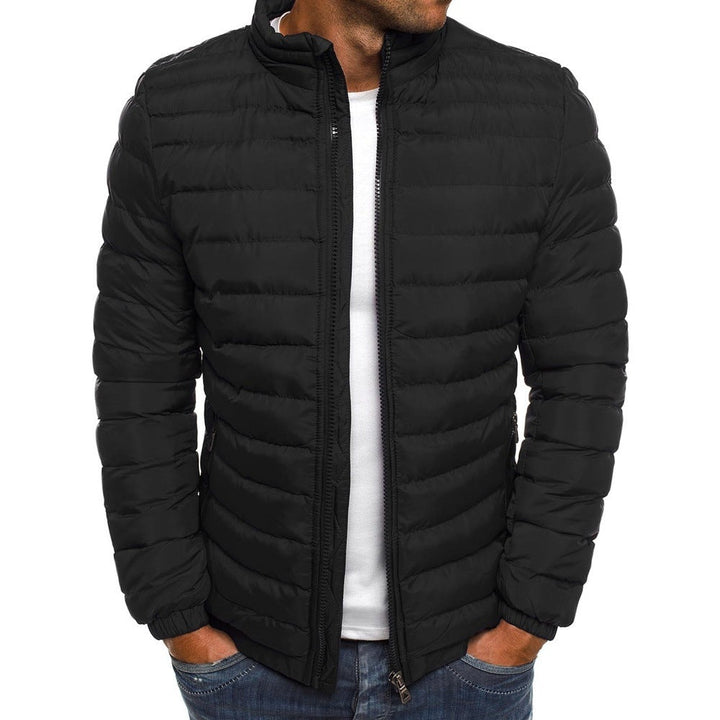 Echoarchiv Herren Steppjacke mit Stehkragen und Reißverschluss