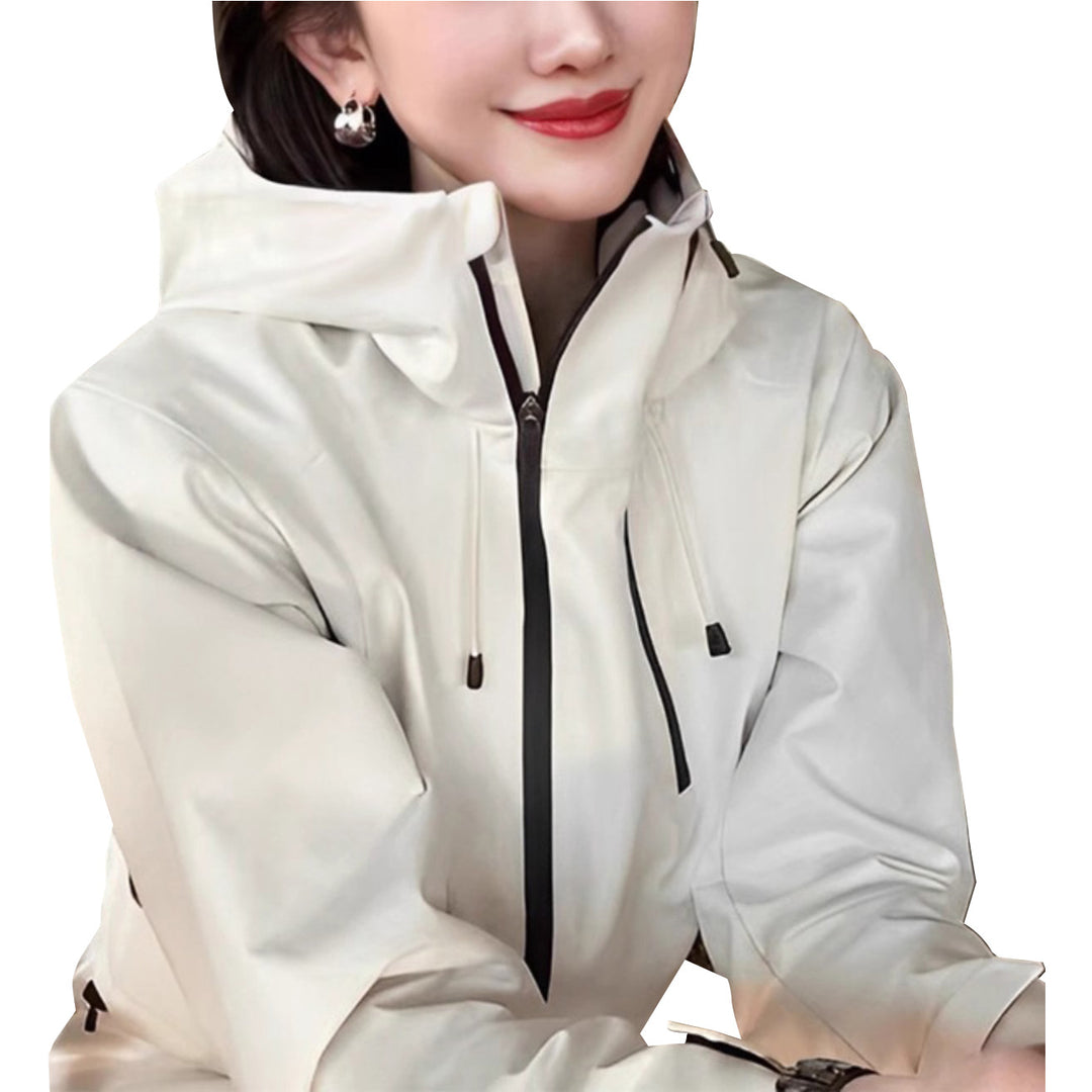 Damen Stylische Übergangsjacke mit hohem Kragen Echoarchiv