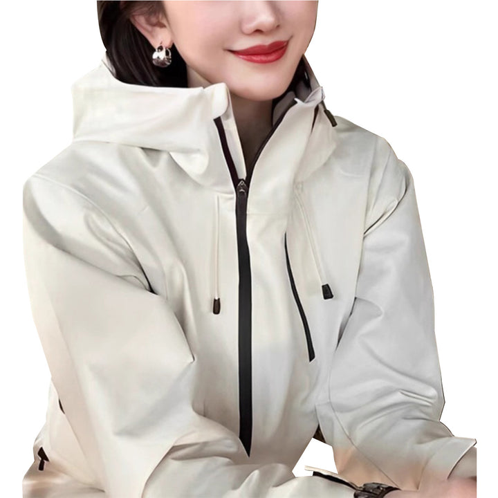 Damen Stylische Übergangsjacke mit hohem Kragen Echoarchiv