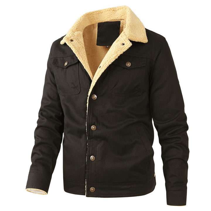Herren gefütterte Arbeitsjacke mit hochflorigem Futter Echoarchiv