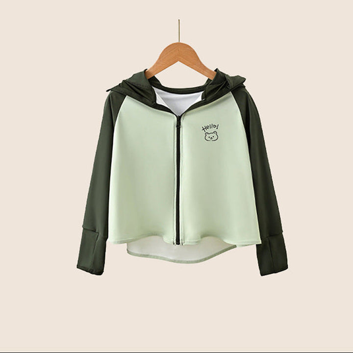 Damen leichte und atmungsaktive Sportjacke mit Kapuze Echo Archiv