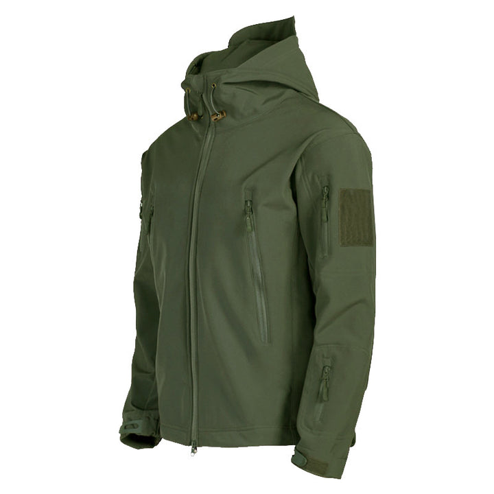 Herren taktische Softshelljacke mit Kapuze, Tarnmuster und ergonomischem Stretchschnitt Echo Archiv