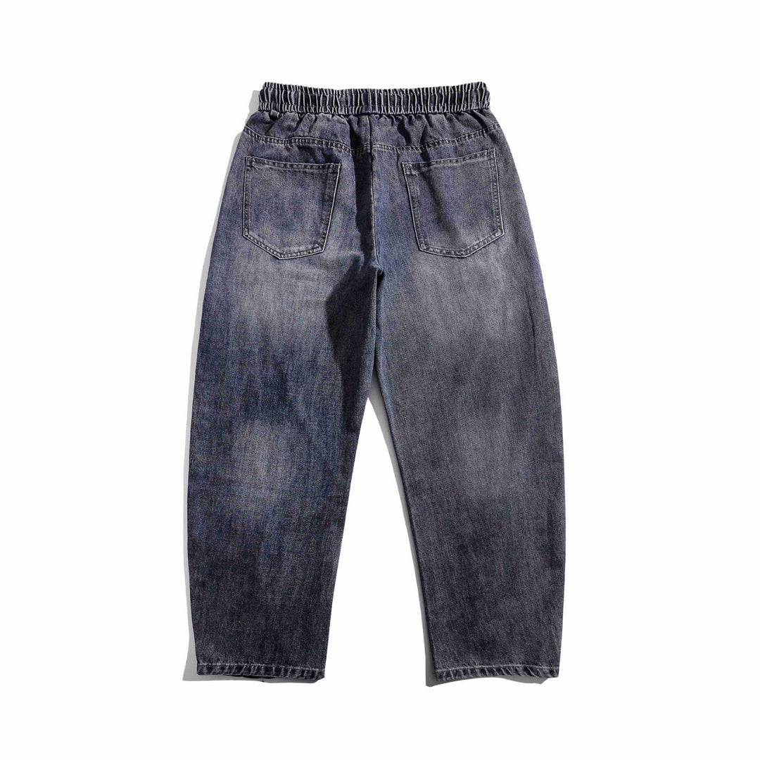 Damen Jeans-Jogger mit elastischem Bund, Ziernähten und Karabiner‑Detail Echoarchiv