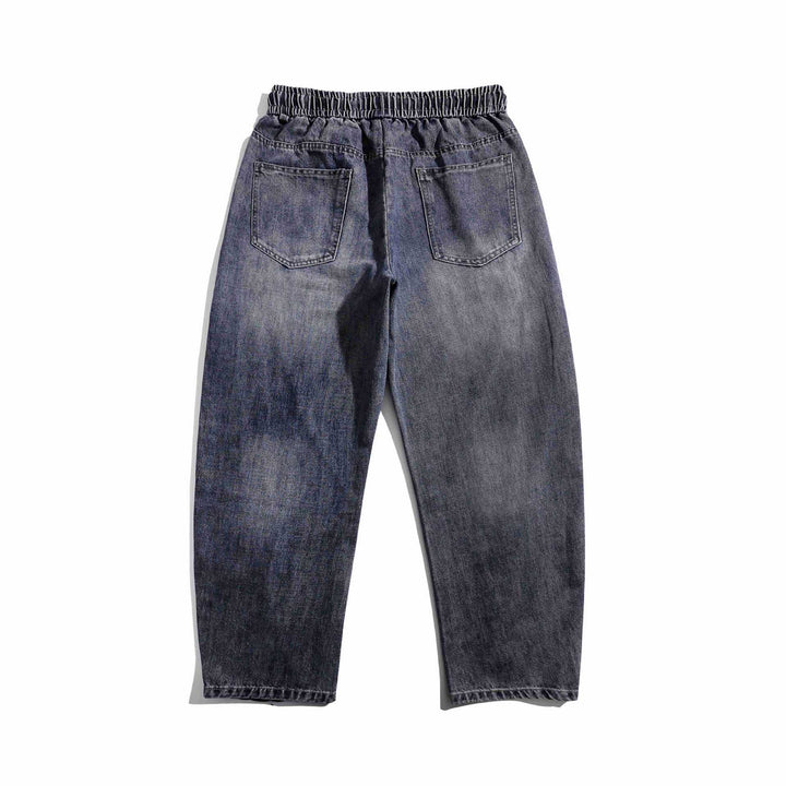 Damen Jeans-Jogger mit elastischem Bund, Ziernähten und Karabiner‑Detail Echoarchiv