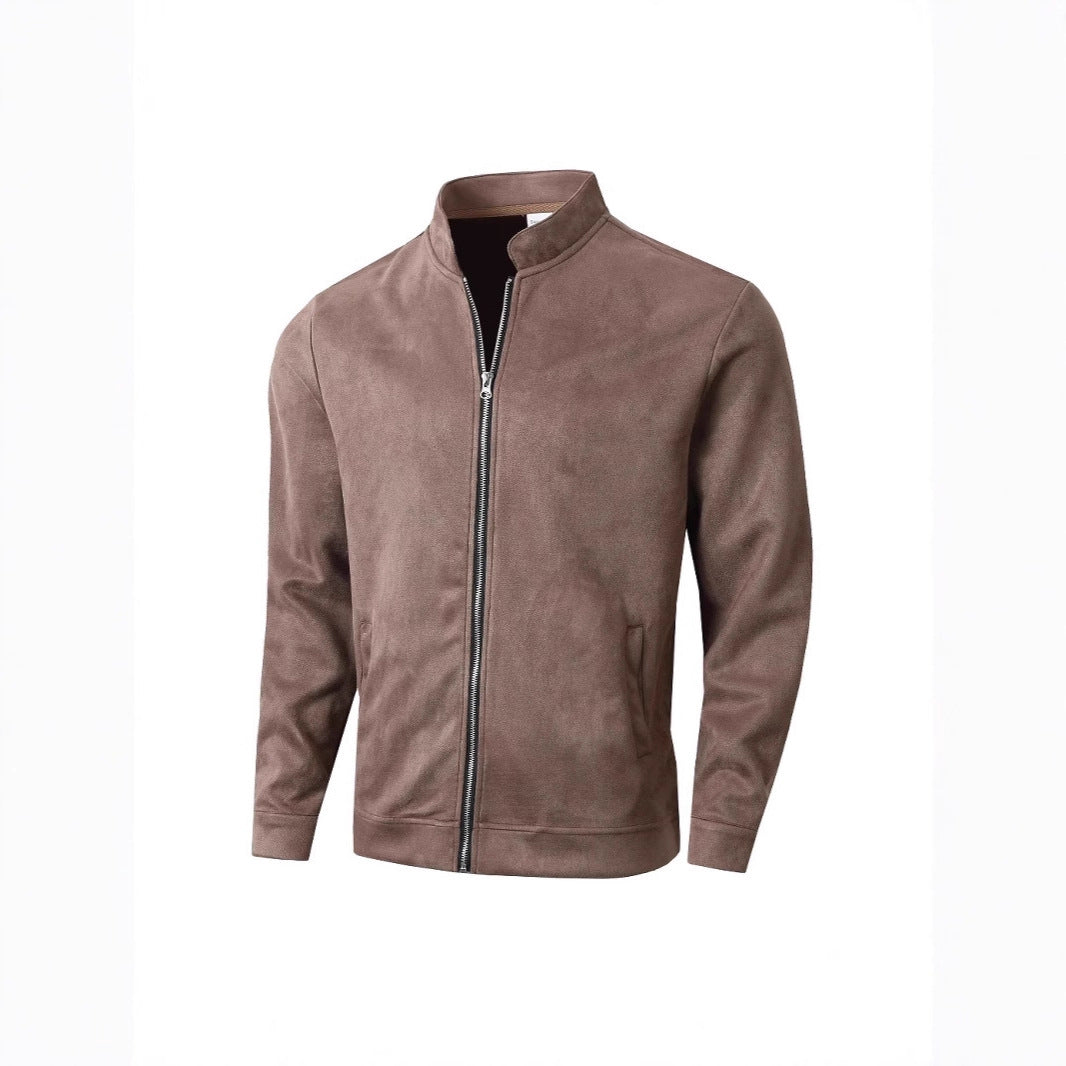 Herren Fleecejacke mit modernem Stehkragen und weichem Innenfutter Echoarchiv