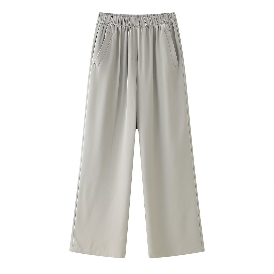 Damen Zweiteiliges Ensemble mit Oversized-Hemd, Pattentaschen und weiter Gummibundhose Echo Archiv