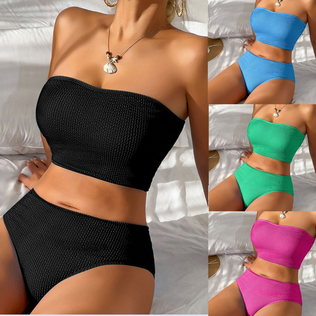 Damen Bandeau-Bikini-Set mit hochgeschnittenen Höschen Echo Archiv