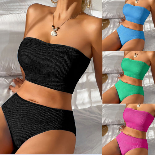 Damen Bandeau-Bikini-Set mit hochgeschnittenen Höschen Echo Archiv
