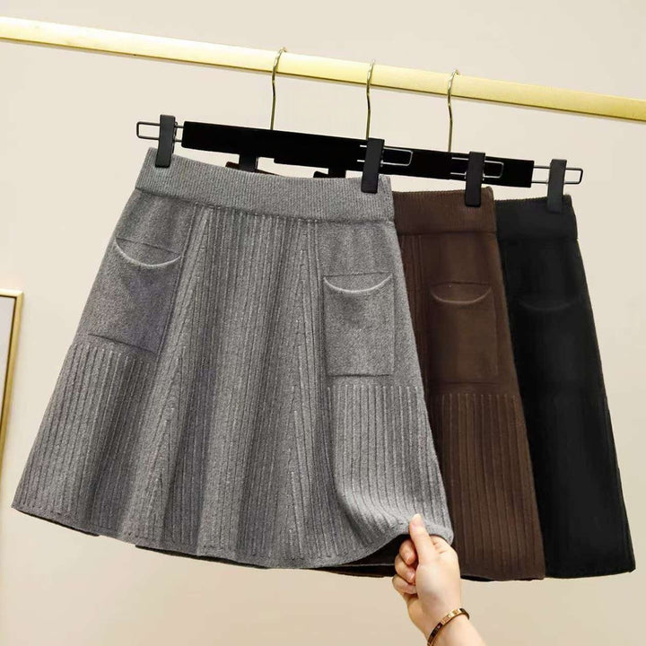 Damen Plissierter Rock mit praktischen Taschen Echo Archiv