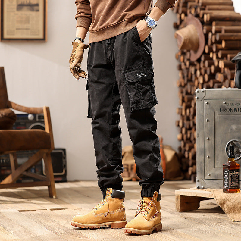 Herren Cargo-Jogginghose im Utility‑Stil mit Elastikbund, Tunnelzug und Mehrfach‑Cargotaschen Echo Archiv