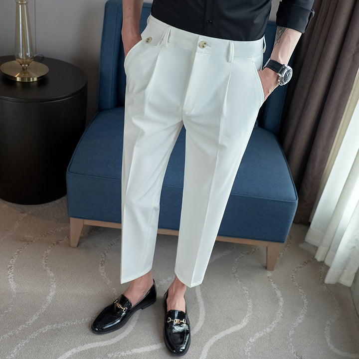 Herren elegante Anzughose mit modernem Schnitt und praktischen Taschen Echoarchiv