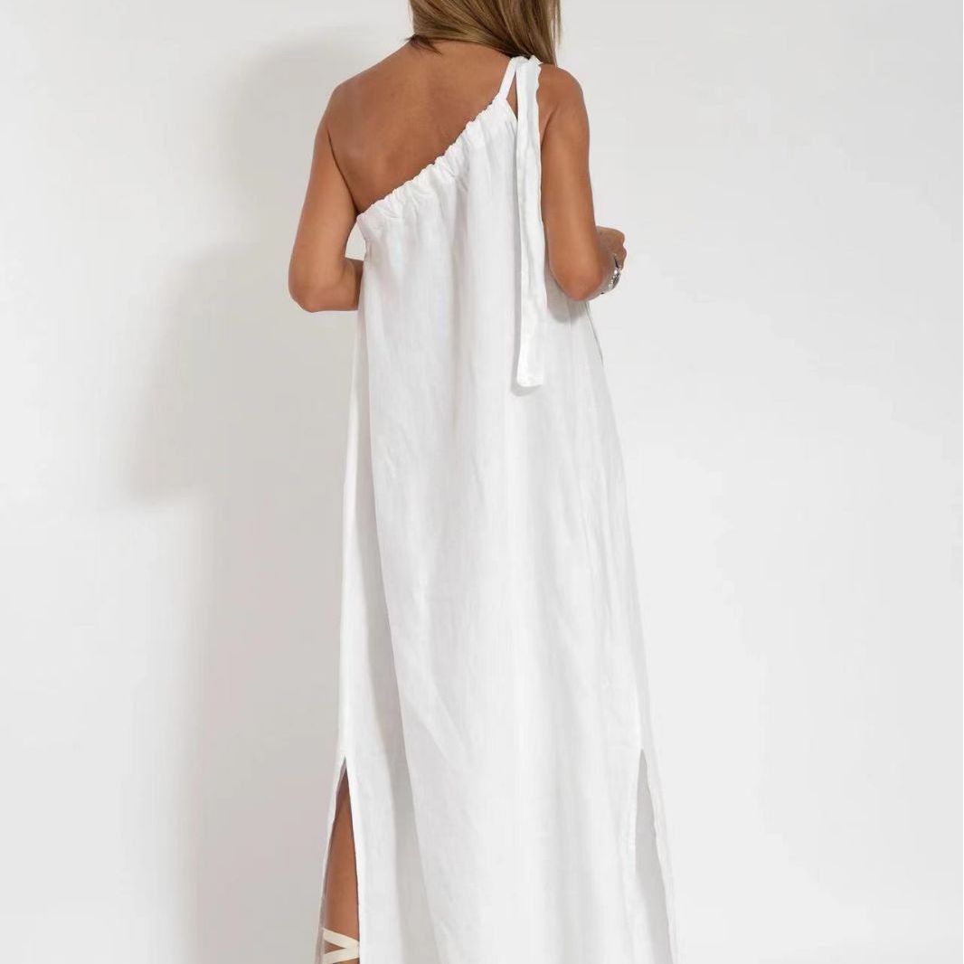Damen Maxikleid mit asymmetrischem Träger Echo Archiv