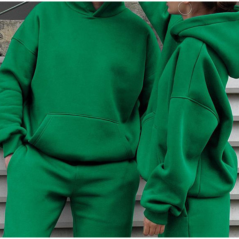 Unisex Oversize-Kapuzenpullover und Relax-Jogginghose Set aus hochwertiger Baumwollmischung Echo Archiv