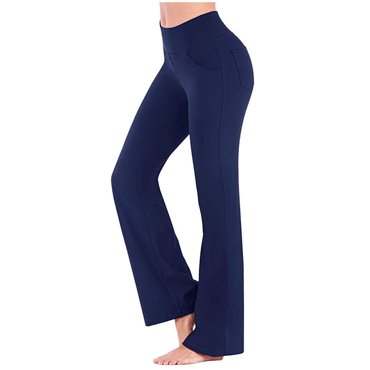 Damen nan ausgestellte Highwaist Yogahose mit seitlicher Handytasche und formendem Komfortbund Echo Archiv