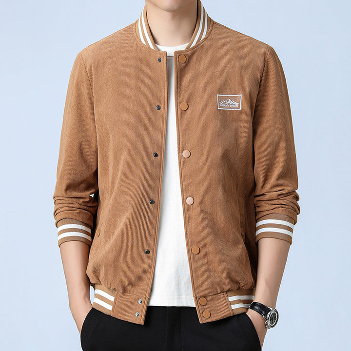 Herren Modische Cordjacke mit Streifen Echo Archiv