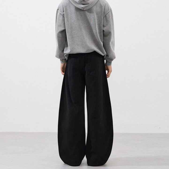 Herren Ultraweite Baumwoll-Twill-Palazzohose mit fließender Oversize-Silhouette Echo Archiv