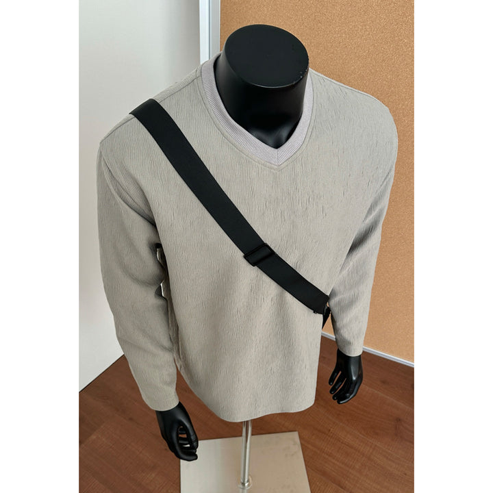 Damen Lässiger Strickpullover mit V-Ausschnitt Echo Archiv