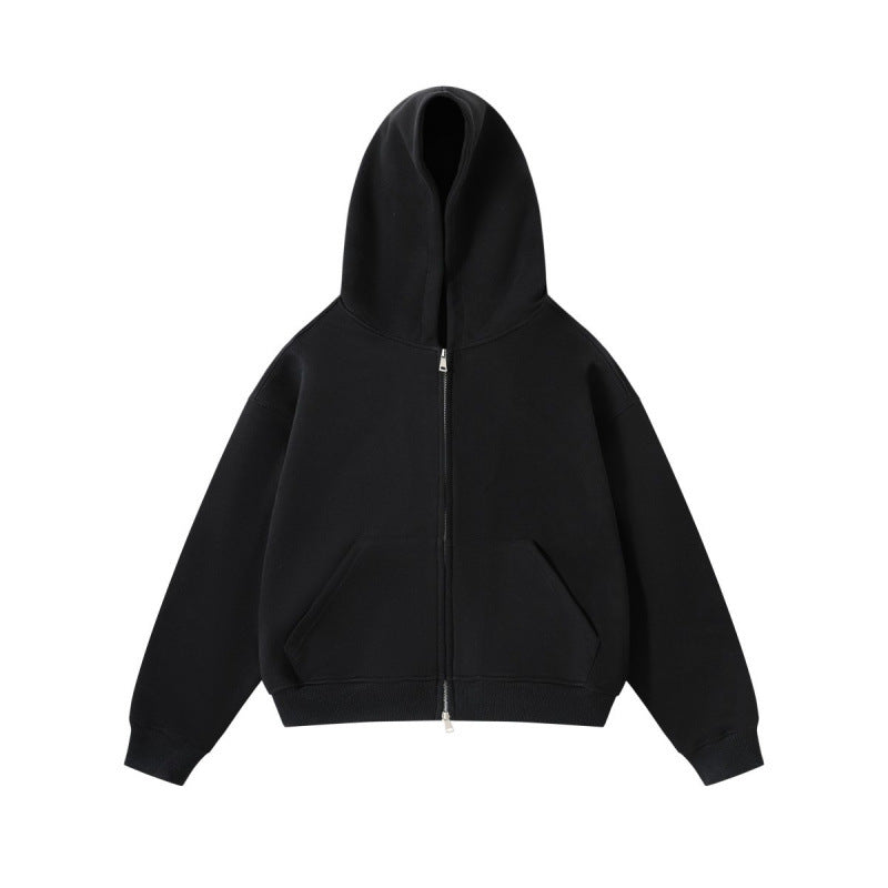 Unisex Oversize Kapuzenjacke mit durchgehendem Reißverschluss und Kängurutaschen aus Baumwoll-Fleece Echo Archiv