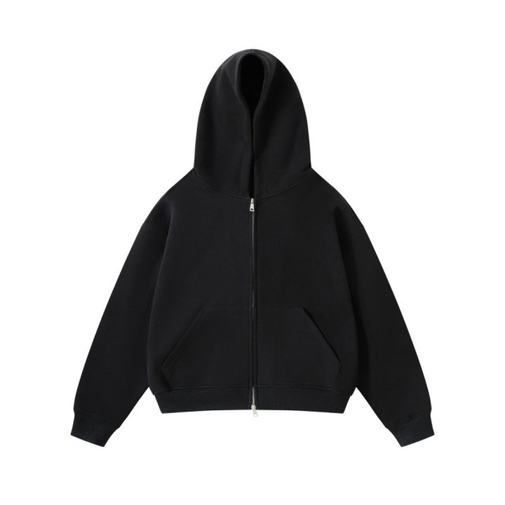 Unisex Oversize Kapuzenjacke mit durchgehendem Reißverschluss und Kängurutaschen aus Baumwoll-Fleece Echo Archiv