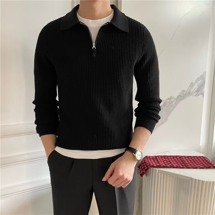 Herren Eleganter Pullover mit Reißverschluss Echo Archiv