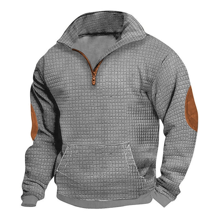 Herren Pullover mit hohem Kragen und Reißverschluss Echoarchiv