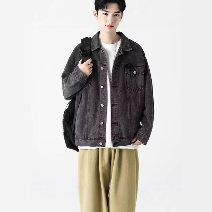 Herren Lässige Jeansjacke Echoarchiv