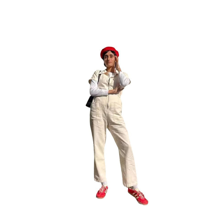Damen legerer Jumpsuit mit praktischen Taschen und Reißverschluss Echoarchiv