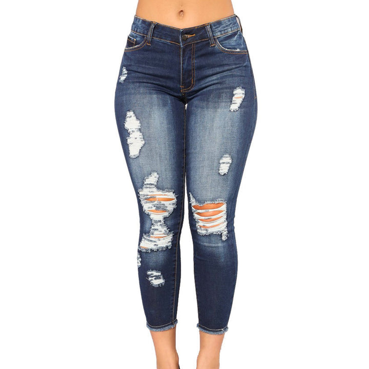 Damen Jeans im lässigen Used-Look mit trendigen Rissen Echo Archiv