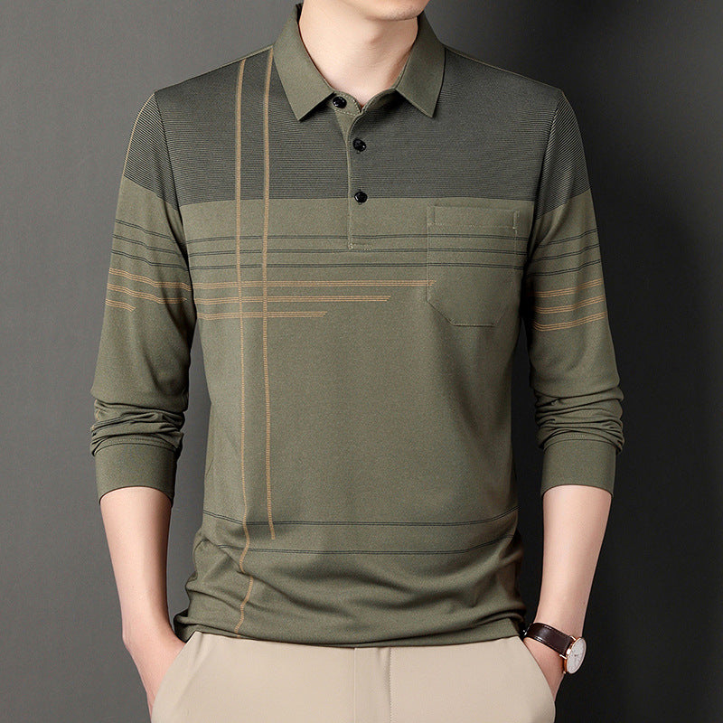Herren Poloshirt mit modernem Mustermix und atmungsaktiver Struktur Echoarchiv